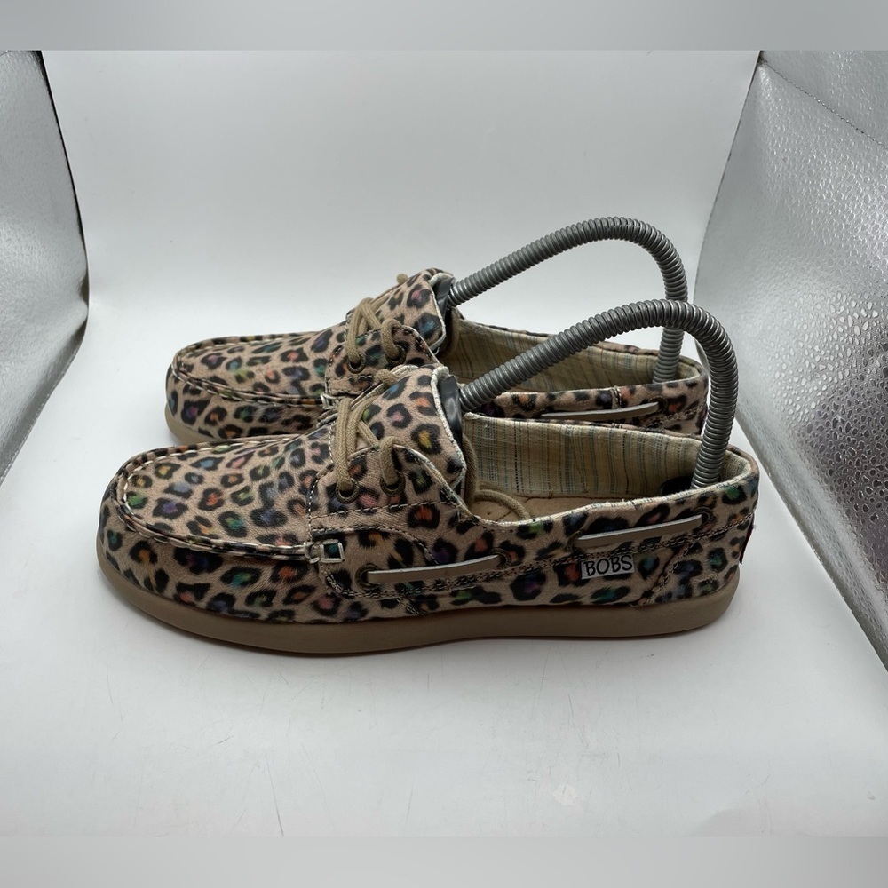 Bobs from Skechers cheetah print loafers womens 7